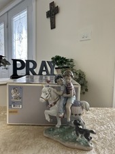 Lladro 6430 Pony Ride RARE Signed By Lladro Brother Mint w/Box Fast Shipping  