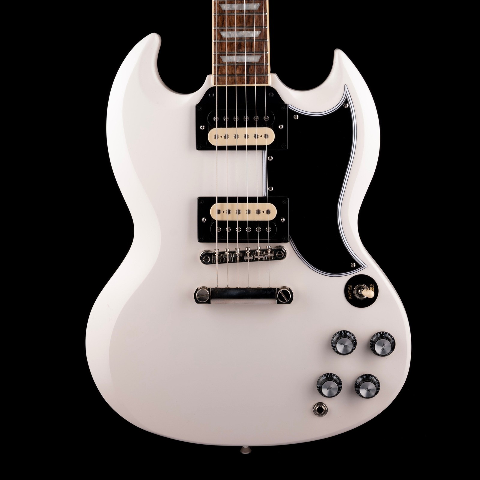 Pre Owned Epiphone 1961 Les Paul SG Standard Aged Classic White With OHSC - 2