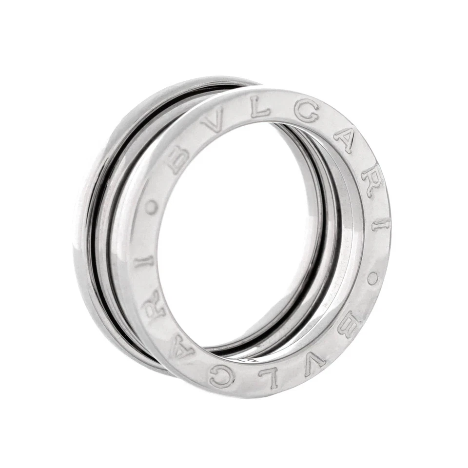 Anillo de dos bandas de oro blanco de 18 quilates Bvlgari B.Zero1 Foto 3 de 3