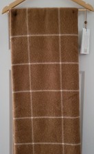 NEW Textialpaca Peru Baby Alpaca  Merino Wool Throw Blanket 54  x 74  Brown
