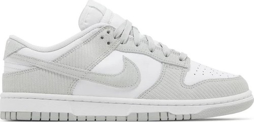 Size 6M/7.5W - Nike Dunk Low Light Silver Corduroy (Women's) FN7658-100