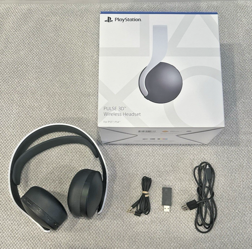 New Sony PULSE 3D Wireless Gaming Headset, PlayStation 5/4/PC - White (Open Box)