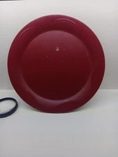Tupperware 4718A Red Round Open House Dinner Plate Includes Free Shipping