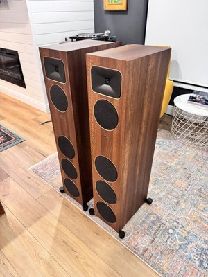 MartinLogan Motion Foundation F2 3-Way Floor Standing Speaker, Walnut (Pair)
