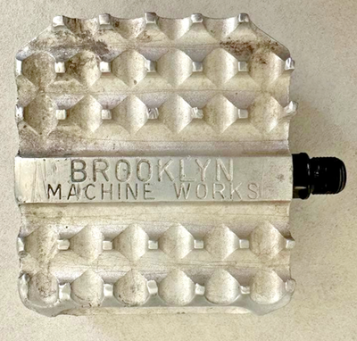 Brooklyn Machine Works Shin Burger Pedals Silver Aluminum Vintage