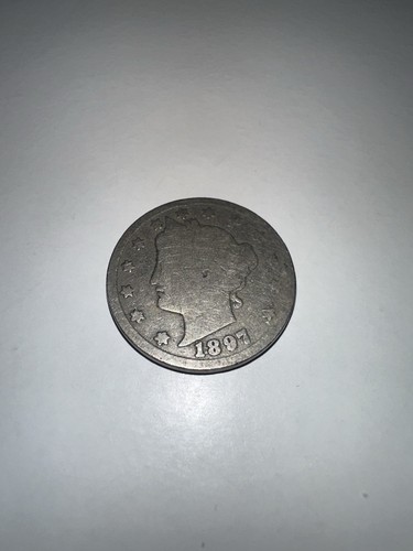 1897 US 5 CENT LIBERTY V NICKEL FAST SHIPPING! - Bild 4 von 14