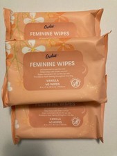 Orchid Feminine Wipes Vanilla, Total 120 Wipes 5-inch x 7-inch (3 Item)