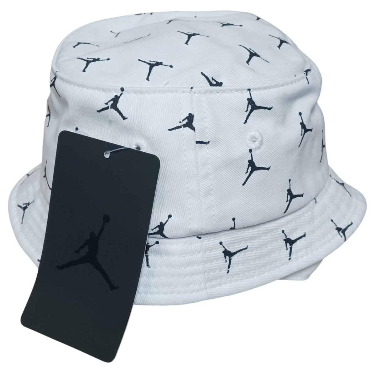Jordan Jumpman Infant Toddler Bucket Hat w/ Strap Boys 12-24 Months White  New - Main Image
