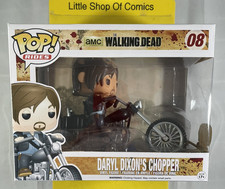Funko Pop! Rides Walking Dead Daryl Dixon's Chopper #08 Vinyl Figure See Photos