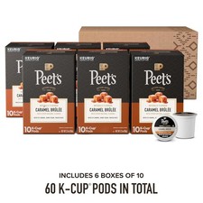 Peet's Coffee Caramel Brulee Light Roast Keurig K-Cup Pods, 60 Ct  AUG/2026  