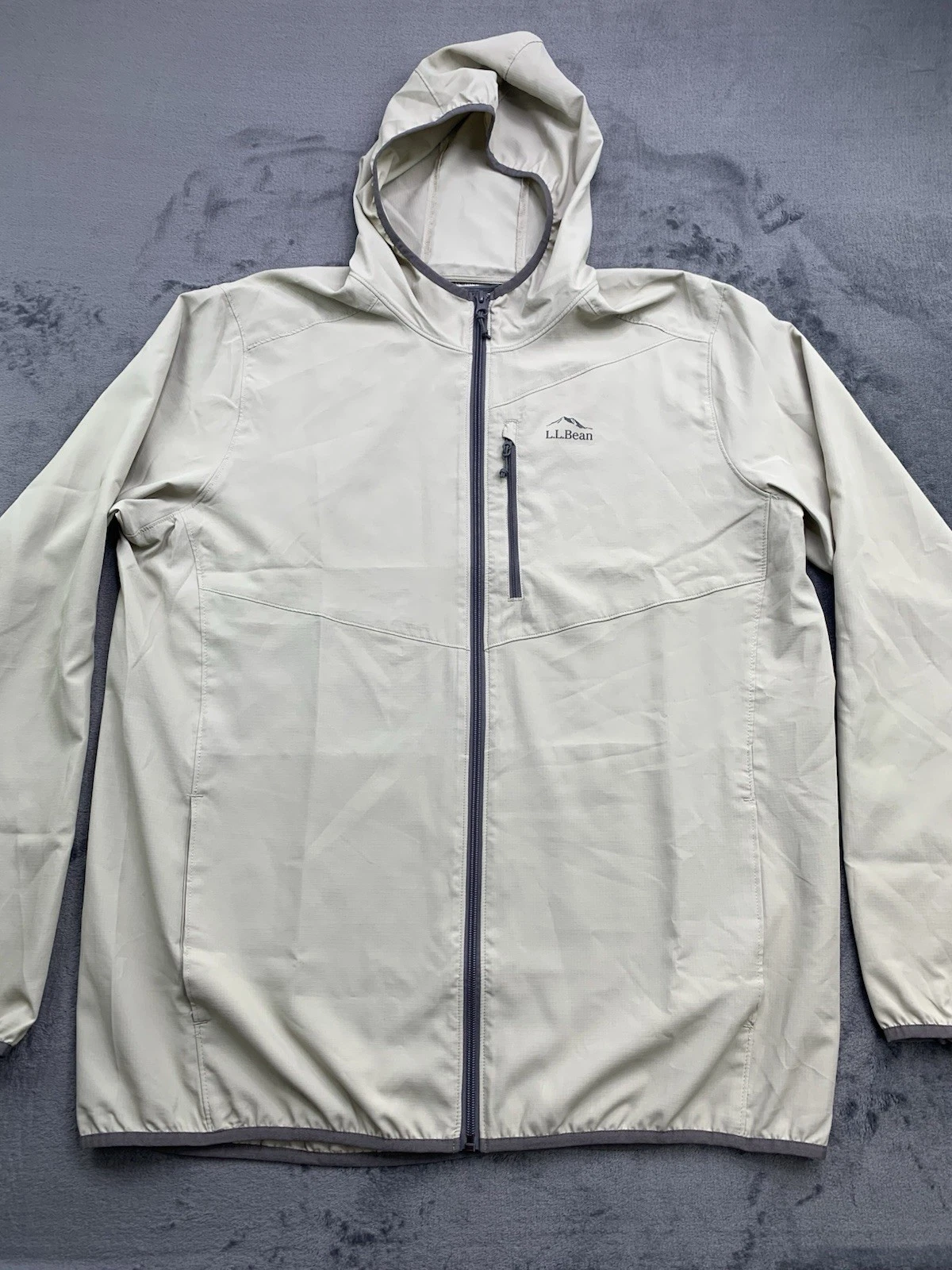 LL Bean No Fly Zone Jacket Insect Repellent Lightweight Windbreaker Tan Men XLT
Opens in a new windo