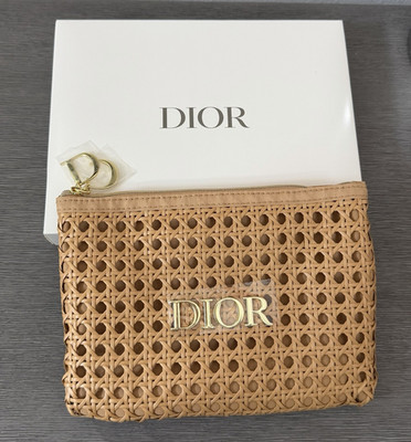 Dior Woven Rattan Style Pouch Bag 2026 Pouch Only
