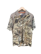 MAGELLAN OUTDOORS HUNT GEAR SZ L  LOOSE FIT Polo MagWick REALTREE Camo Hunting