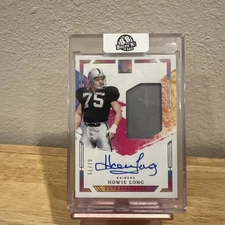 2024 Panini Impeccable Extravagence Howie Long Patch Auto /75