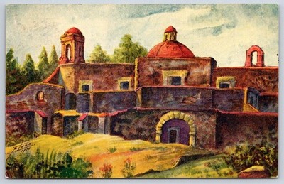 Vintage ENSENADA Mexico El Desierto De Los Leones Convento 1937