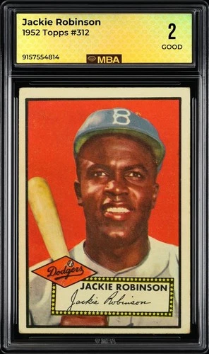 1952 Topps: #312 Jackie Robinson MBA 2 GOOD