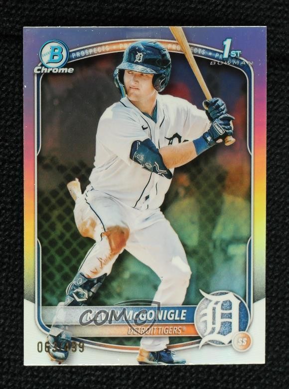 2025 Bowman Chrome Prospects Refractor 63/499 Kevin McGonigle #BCP-79 1k9t