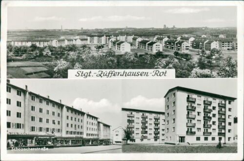 Postcard Stuttgart Zuffenhausen red (No.9496)