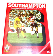 Southampton v Bristol City 01/04/80 Football League Division 1 Match Programme
