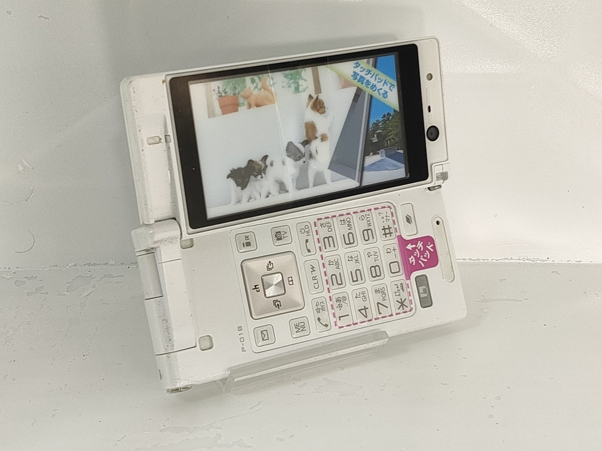 dummy!】 Panasonic P-01B（color white） docomo-japan non-working