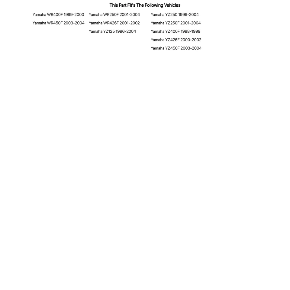 Juego de funda de horquilla inferior Acerbis negra para Yamaha YZ450F 2003-2004 Foto 2 de 2