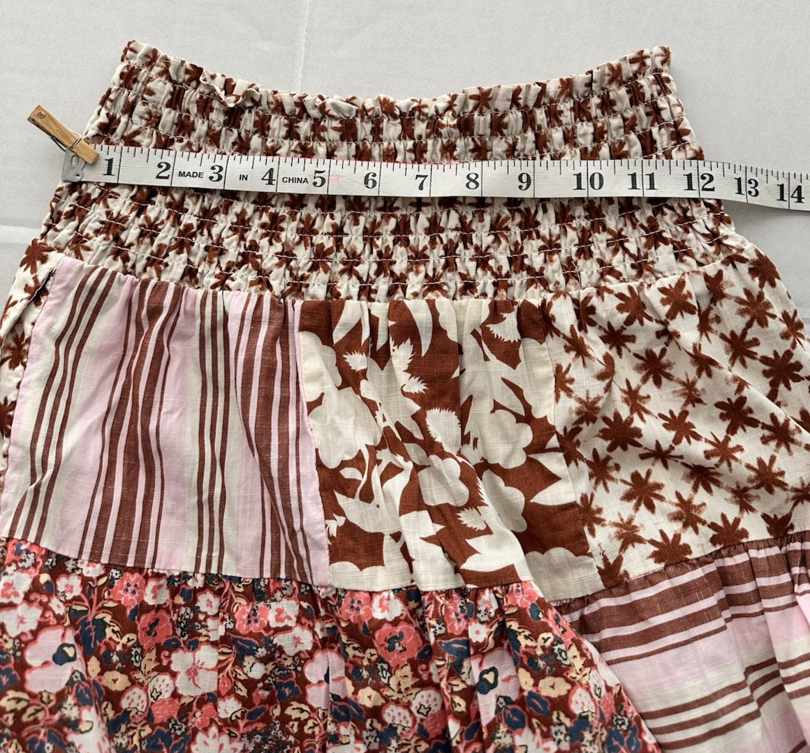 Universal Thread Patchwork Broomstick Tiered Midi… - image 4