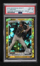 2020 Bowman Chrome Draft Sapphire Gold 3/15 CJ Abrams #BD-189 PSA 8 09an