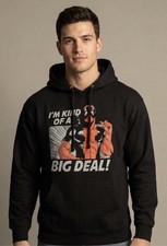 Deadpool Marvel Men's Pullover Graphic Print Hoodie Black Medium Comic