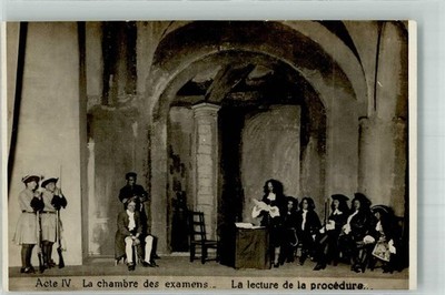 39985152 - Szene aus der Oper Davel Akt IV von René Morax und Gustave Doret