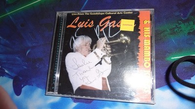 Luis Gasca & His Mambo Kings Live Guadalupe CD RARE! self produced signed!