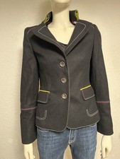 2964 Garmisch Blazer Schurwolle Viskose Gr 36 elegant Trachten schwarz