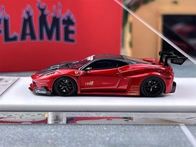 Flame 1:64 Red 458 GT LB Racing Sports Model Diecast Resin Car | eBay