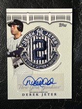 DEREK JETER 2020 Topps Update Final Season Commemorative Patch Auto 1/5 JFP-DJ4