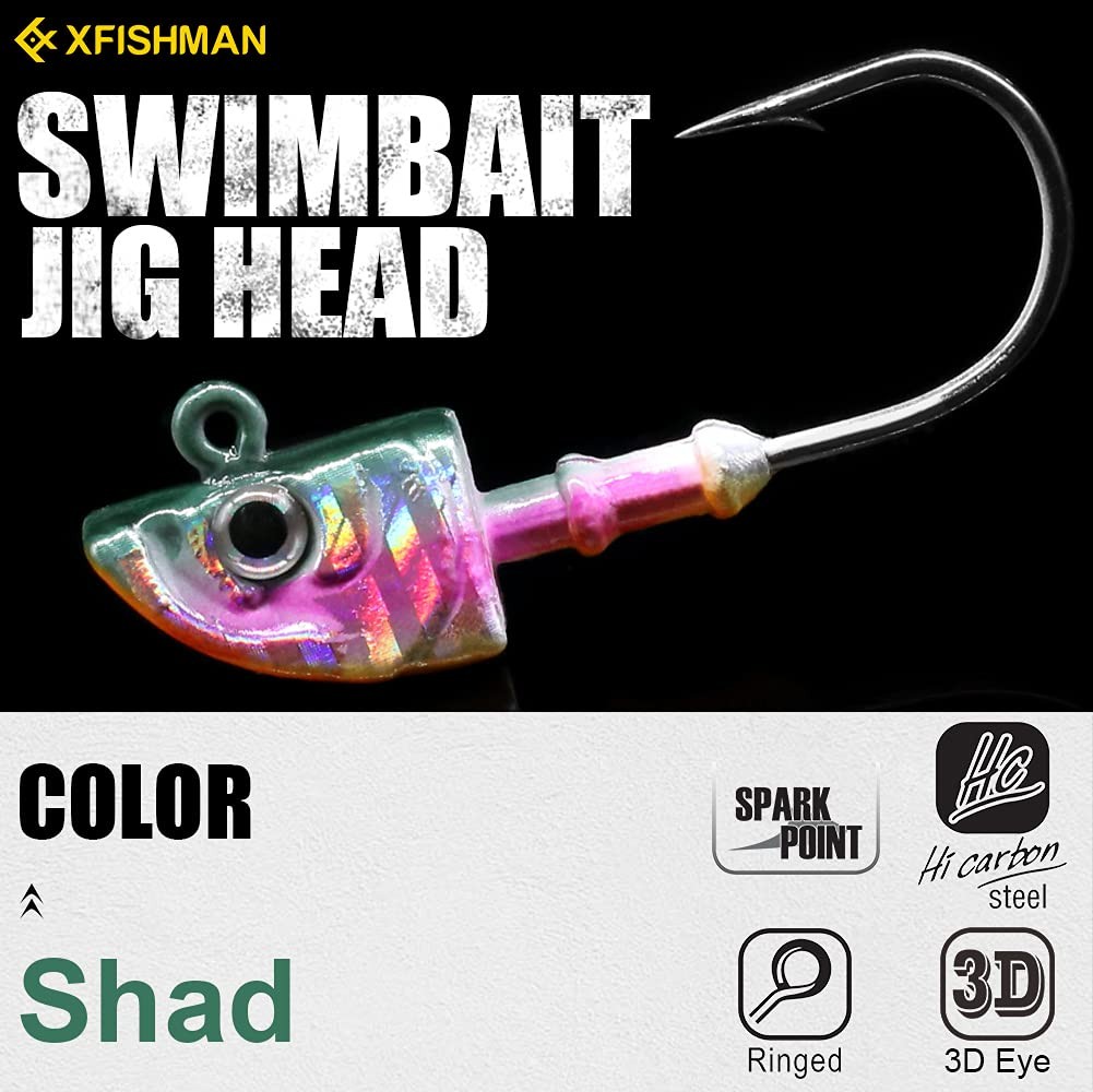 Swimbait Minnow Fish Head Jig for Fishing Lures Bass Trout Saltwater Tackle - Image 2