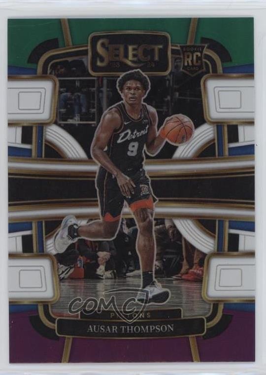 2023-24 Panini Select Concourse Green White Purple Prizm Ausar Thompson #95 07sf