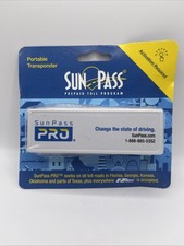 SunPass Pro Compatible in Florida GA  More Toll Moveable Transponder. NEW