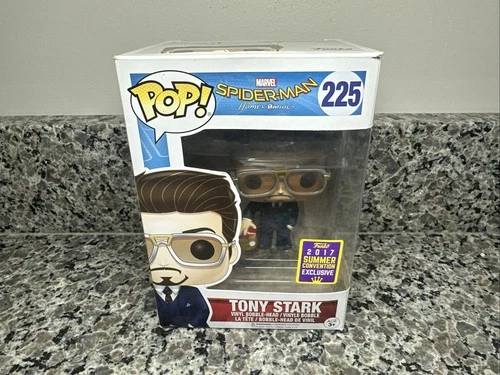 Funko Pop! Marvel Spider-Man Homecoming #225 Tony Stark 2017 SDCC Excl Vaulted