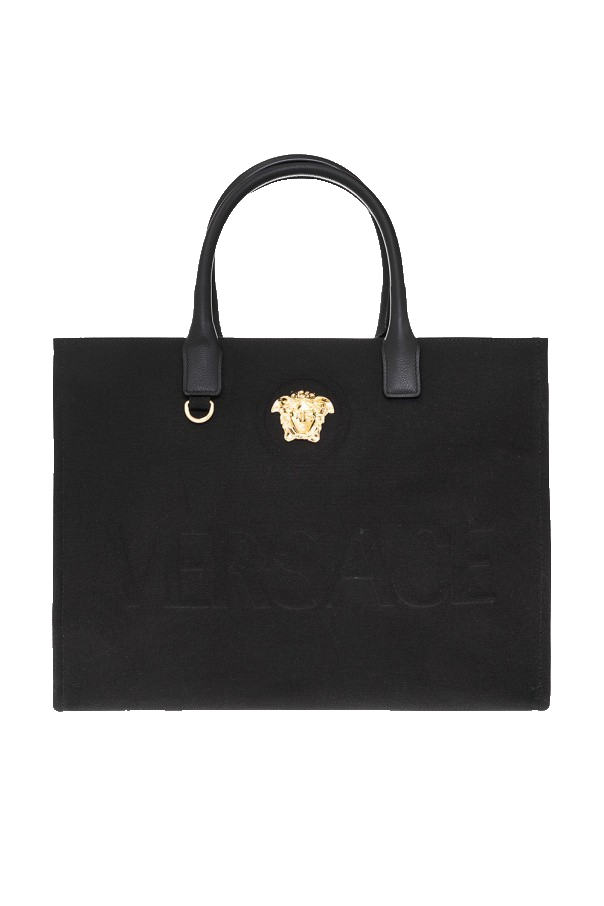 VERSACE Small Black Leather Shoulder Bag New & Authentic | eBay