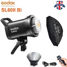 Godox SL60IIBI Bi-color LED Video Light Continuous Light + 95cm Grid Softbox