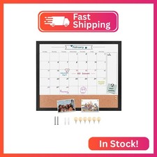 Dry Erase Calendar Whiteboard for Wall, Combination Magnetic Dry Erase White Boa