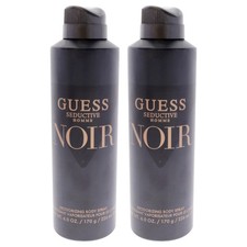 Guess Seductive Homme Noir by Guess for Men - 6 oz Body Spray - Pack of 2