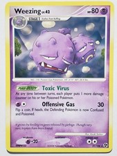 Weezing 31/106 PL / LP - Great Encounters Pokemon Card - Kouki Saitou Art