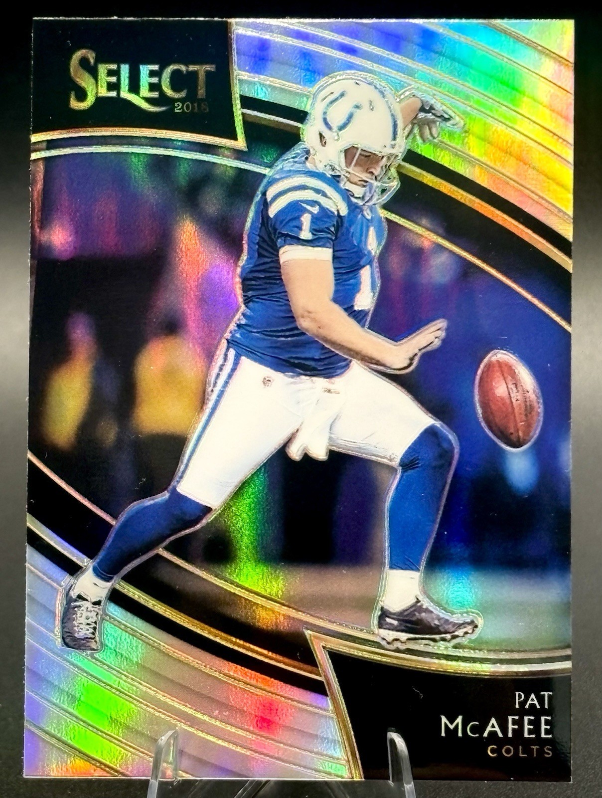 2018 Panini Select Field Level Pat McAfee #242 Silver Prizm Indianapolis Colts