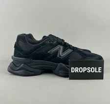 New Balance 9060 | Mens Size 8 | Triple Black | U9060BPM **Damaged Box**