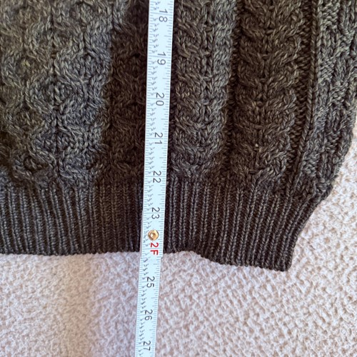Aran Crafts Sweater Mens Small Merino Wool Cable Knit Ireland Pullover - Picture 9 of 9