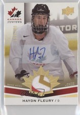 2014 Upper Deck Team Canada Juniors Jerseys 139/199 Haydn Fleury Patch Auto 0c3