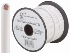 14 GA 100 FT Roll White Stranded Spool of CCA Primary Power Ground Wire Cable
