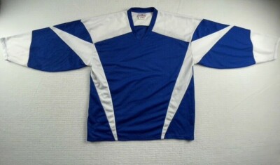 hockey jersey royal blue white XL 