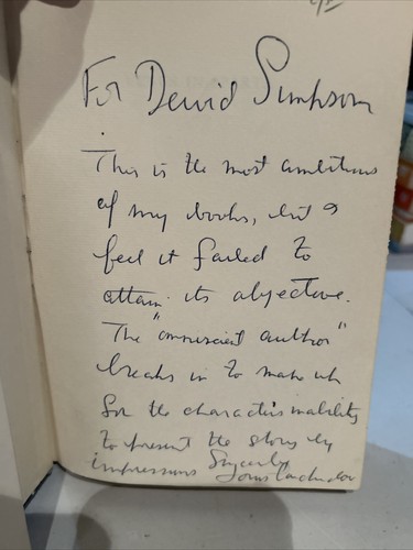 Venus in Sparta by Louis Auchincloss (1958, Hardback) 1st Edition Inscribed - Picture 4 of 14