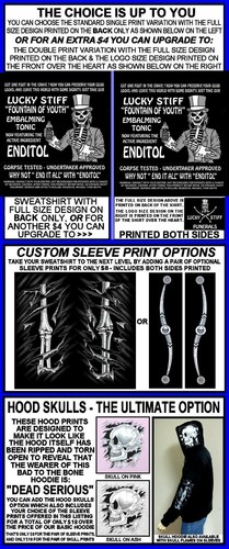 End It All Enditol Tonic Corpse Tested Undertaker Approved Zip Hoodie Sweatshirt - Bild 2 von 12